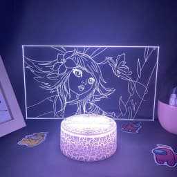 Game League of Legends Neeko The Curious Chameleon 3D Led Neon Night Lights Bedroom Table Decor Game LOL Lava Lamp Gifts For Kid