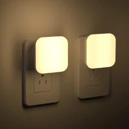 2pcs Dimmable Night Light Plug into Wall, Light Sensor Night Light Plug in - Adjustable Brightness Plug in Night Lights