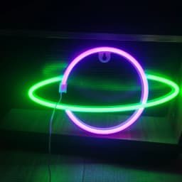 1 Piece of Indoor Room Cozy Planet Decoration Night Light, Pink and Blue Wall Decoration, Game Room Theme Party Decorations, Boys' Gift, USB or Battery Powered (Battery Not Included)
