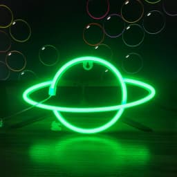 1 Piece of Indoor Room Cozy Planet Decoration Night Light, Pink and Blue Wall Decoration, Game Room Theme Party Decorations, Boys' Gift, USB or Battery Powered (Battery Not Included)