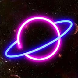 1 Piece of Indoor Room Cozy Planet Decoration Night Light, Pink and Blue Wall Decoration, Game Room Theme Party Decorations, Boys' Gift, USB or Battery Powered (Battery Not Included)