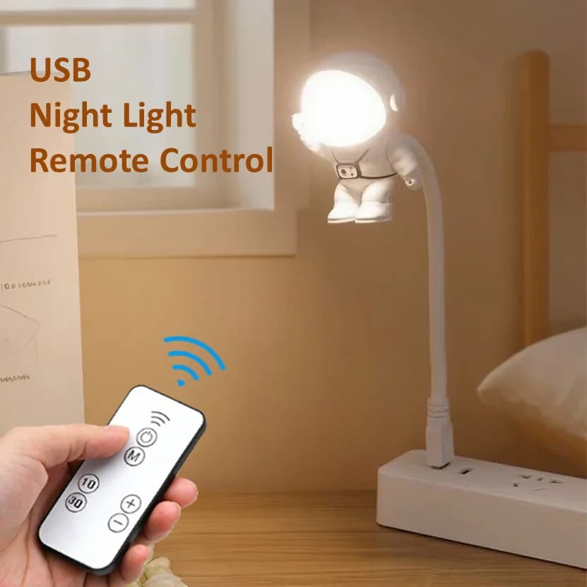 USB Night Light With Remote Control Mini LED USB Plug Eyes Protection LED for Bedroom Reading Desk Lamp Gift