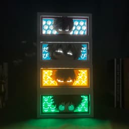Anime Light Box for Children Bedroom Decoration Manga LED Night Light Paper Cut Lightbox Beside Lamp drop shipping