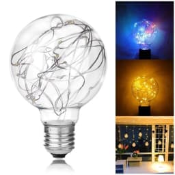 LED Edison String Light Bulb E27 110V 220V G95 Colorful RGB Lighting Copper Wire Bulb Home Decor Holiday Night Light Lamp