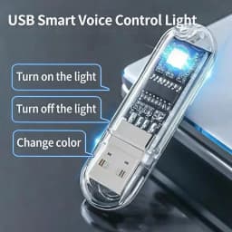 AI Voice-controlled USB Sound-activated LED Night Light/bedside Sleep Light