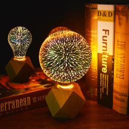 Room 3D Colorful Desk Decor Retro Effect LED Bulb E27 Vintage LED Light Bulb Wedding Nightlamp ST64 A60 G80 G95 G125