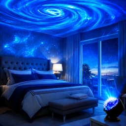 LED Galaxy Projector Light Colorful Galaxy Sky Projector Bedroom Night Light Kids Room Decoration Christmas Party Decoration