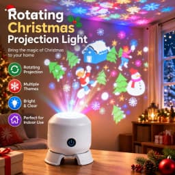 360° Rotating Starry Ocean Projection Night Light Dynamic Projector Decorative Lamp Ocean Themed Projection Light Christmas Gift