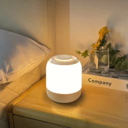 Rechargeable Touch LED Night Light, 3 Color Stepless Dimmable Bedside Lamp, Portable Table Lamp for Bedroom Nursery