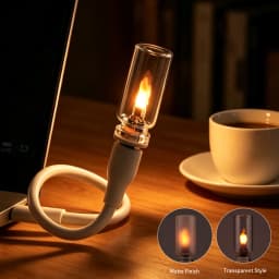 USB LED Night Light Simulated Flame Bulb Night Lamp Flame Flickering Light Effect Candle Bulbs Flameless LED Candles Room Decor