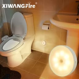 USB Charging Smart Sensor Lamp LED Human Body Induction Night Light Bedside Bedroom Home Corridor Lighting 8 LEDs Mini Wall Lamp