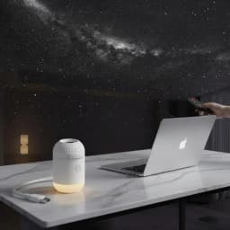 2-in-1 Mini Galaxy Star Projector Night Light LED Starry Sky Ambient Lamp For Bedroom Sleep & Decoration LED Atmosphere Light