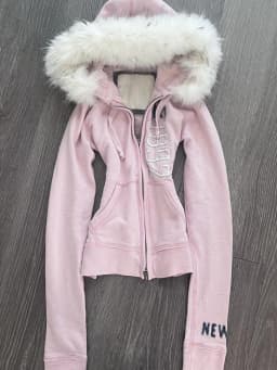 American Streetwear Hoodies Coats Hooded Fur Collar Pockets Patchwork Aesthetics Sweatshirts Y2k Punk Gothic Women's Clothing
