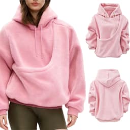 Women's Loose Sweatshirts Kangaroo Dog Pet Holder Big Pouch Pocket Pullovers Sweatshirt Animal Pouch Hood Sweatshirt