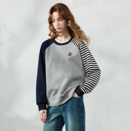 TOYOUTH Women Hoodie 2026 Autumn New Arrival Color Contrast Patchwork Stripe Sleeve Letter Embroidery Loose American Sporty Top