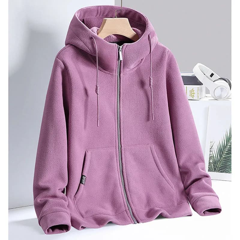 Winter Lady Fashion Hooded Sports Shirt Coat Korean Female Double Sided Velvet Jacket 2027 Women Large Size 6XL Sweatshirt Tops