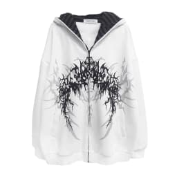 Japanese Hoodies Harajuku Print Zipper Y2k Tops Hooded Loose Sweatshirts Women's Clothing Fashion Casual Punk Hoodie Jackets