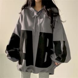 Fashion Letter Printing Hoodies Women 2026 Spring Autumn Thin Street Sports Loose Large Size Casual Hooded Pullover Womens Tops