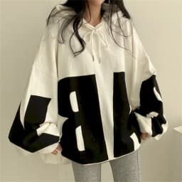 Fashion Letter Printing Hoodies Women 2026 Spring Autumn Thin Street Sports Loose Large Size Casual Hooded Pullover Womens Tops