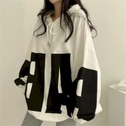 Fashion Letter Printing Hoodies Women 2026 Spring Autumn Thin Street Sports Loose Large Size Casual Hooded Pullover Womens Tops