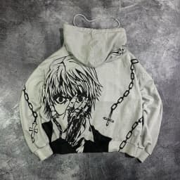 Kurapika Graphic Hoodies Grunge Streetwear Sweatshirt Tops Oversized Hoodie Gothic Harajuku Hunter × Hunter Y2k Gym Men Clothing