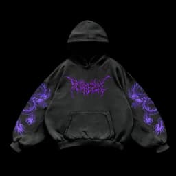 Purple inferno dragon hoodies women oversized new tops vintage goth sweatshirt goth streetwear women gothic y2k clothes