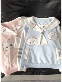 2026 Harajuku Kawaii Sweatshirts Women Outwear Subculture Pullover Long Sleeve T-shirts Female Casual Y2k Clothing Korean