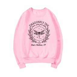 Stars Hallow Sweatshirt Dragonfly Sweater Dragonfly Lover Gifts Vintage Lukes Diner Sweatshirt Women Graphic Hoodies Streetwear