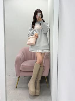 Winter New Loose Fit Fleece Lined Hoodie Sweatshirt with Letter Print round Neck Pullover for Women Commute Style Long Sleeve