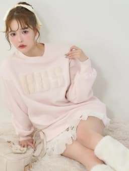 Winter New Loose Fit Fleece Lined Hoodie Sweatshirt with Letter Print round Neck Pullover for Women Commute Style Long Sleeve