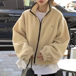 Chic Autumn Winter Thickened Warm Hooded Zipper Sweatshirt Jacket Women's Fashionable Stand Collar All-Match Outerwear