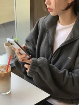 Chic Autumn Winter Thickened Warm Hooded Zipper Sweatshirt Jacket Women's Fashionable Stand Collar All-Match Outerwear