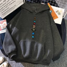 Planets Colour Creativity Funny Hoody Women Fashion Harajuku Streetwear Casual Soft Hoodies Oversize Loose Fleece Hoody Womens