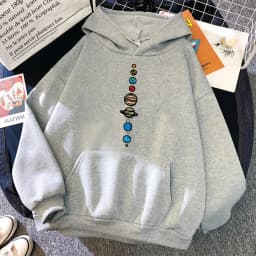 Planets Colour Creativity Funny Hoody Women Fashion Harajuku Streetwear Casual Soft Hoodies Oversize Loose Fleece Hoody Womens