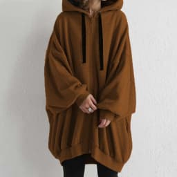 Hoodies women 2026 casual new autumn winter Europe sexy solid color loose hoodie zipper coat women's clothing