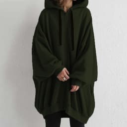Hoodies women 2026 casual new autumn winter Europe sexy solid color loose hoodie zipper coat women's clothing