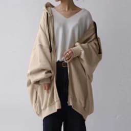 Hoodies women 2026 casual new autumn winter Europe sexy solid color loose hoodie zipper coat women's clothing