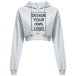 Customized New Fashion Women Hoodie Sweatshirt Short Top Coat Sport Pullover Hooded Tops Female Autumn Winter Crop Top Hoodie