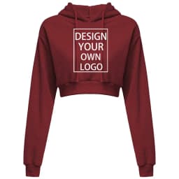Customized New Fashion Women Hoodie Sweatshirt Short Top Coat Sport Pullover Hooded Tops Female Autumn Winter Crop Top Hoodie