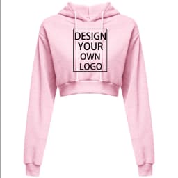 Customized New Fashion Women Hoodie Sweatshirt Short Top Coat Sport Pullover Hooded Tops Female Autumn Winter Crop Top Hoodie