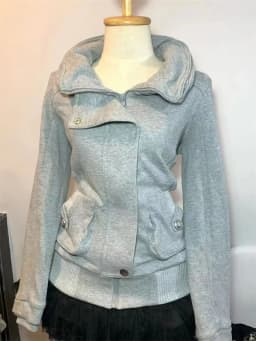 2025 American Retro Gray Hoodie For Women With Vintage Design High-End And Fashionable Versatile Hoodie Temperament Socialite