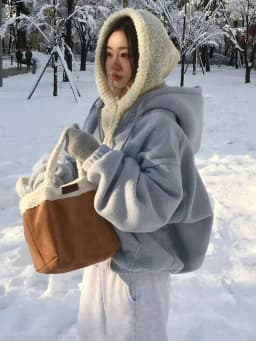 Korean Style Soft Sweet Temperament Loose Zipper Fluffy Warm Hoodie Jacket Women's Winter 2025 Fashion Casual Streetwear