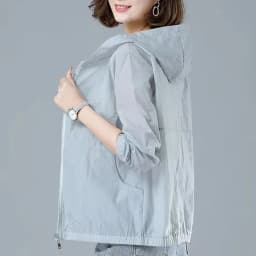 Lightweight Long Sleeve Women's Sun Protection Clothing Casual Versatile Summer Outdoor Wear Mom's Style Short Outerwear