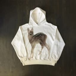 Y2K Vintage Deer Pure White Hoodies Women Fabric Sweatshirt Men Women Fashion Simple Streetwear Unisex Oversized Hoodie Clothing