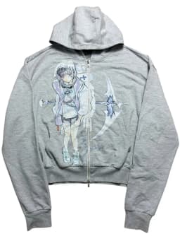 Y2k Casual Japan Anime Zip Hoodies Women Grunge Streetwear Sweatshirt Tops Hip Hop Goth Harajuku Oversized Hoodie Women Clothing
