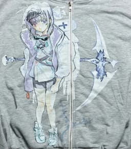 Y2k Casual Japan Anime Zip Hoodies Women Grunge Streetwear Sweatshirt Tops Hip Hop Goth Harajuku Oversized Hoodie Women Clothing