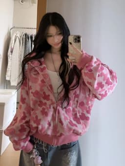 Pink Camouflage Hoodies Women Vintage Streetwear Hip Hop Loose Harajuku Sweatshirt Fall American Retro Casual Y2K Outwear Tops