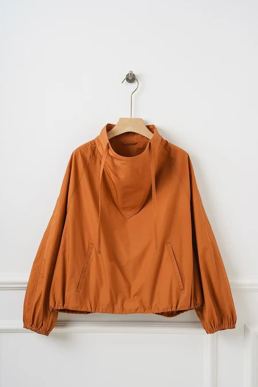 Autumn and Winter New Cotton Orange Casual Sports Long Sleeve Top Women's Hooded Shirt