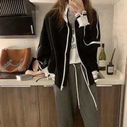 American Retro Stand Collar Sport Jacket for Women Autumn Fashion Zipper Sweatshirt Female Hip Hop Streetwear Cool Outerwear