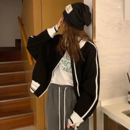 American Retro Stand Collar Sport Jacket for Women Autumn Fashion Zipper Sweatshirt Female Hip Hop Streetwear Cool Outerwear